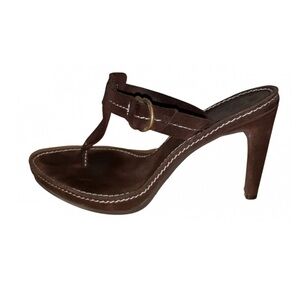 Bally Leather Sandals In Brown